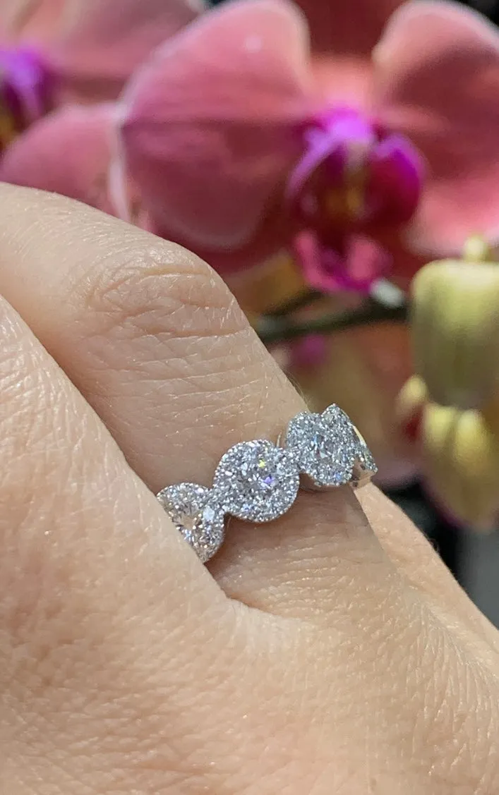 Eternity Invisible Set Diamond Band 2.25ct tw