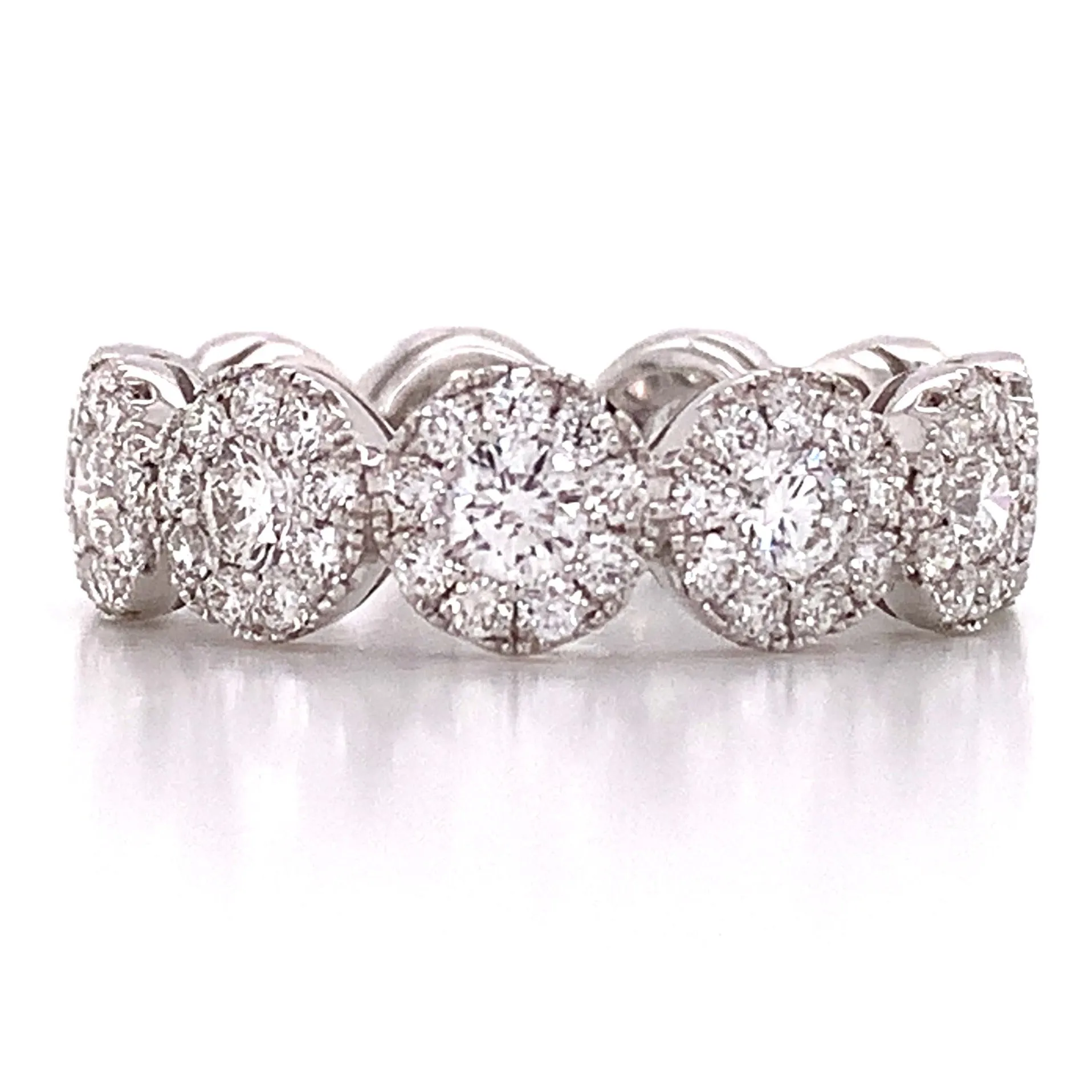 Eternity Invisible Set Diamond Band 2.25ct tw