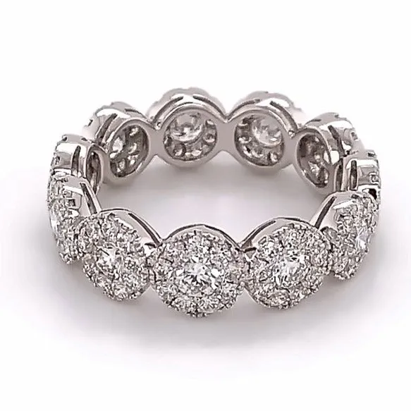 Eternity Invisible Set Diamond Band 2.25ct tw