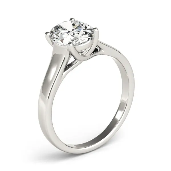 Evelyn Oval Lab Grown Diamond Solitaire Engagement Ring IGI Certified