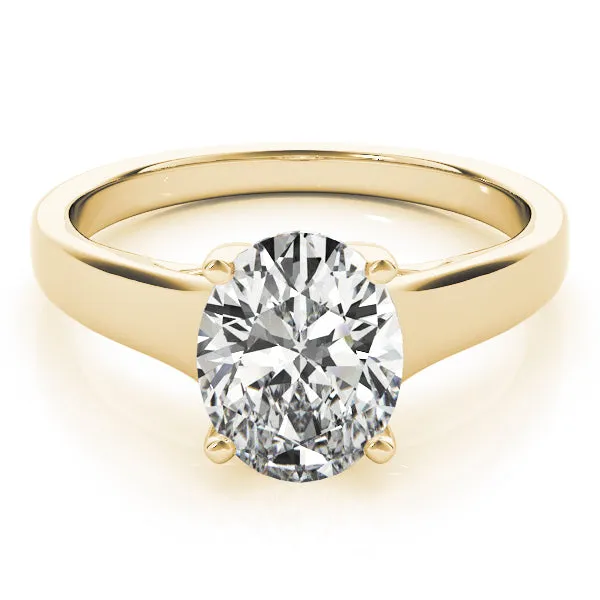 Evelyn Oval Lab Grown Diamond Solitaire Engagement Ring IGI Certified