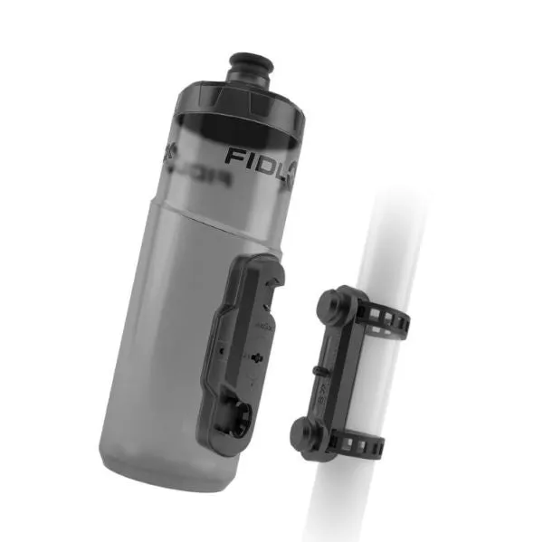 Fidlock Twist Bottles With Fidlock Logo Front   Twist Uni Base** (Set) Smoke