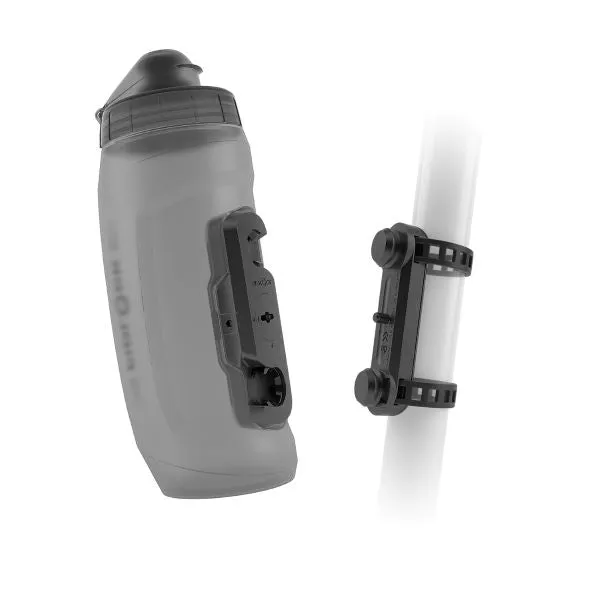 Fidlock Twist Bottles With Fidlock Logo Front   Twist Uni Base** (Set) Smoke