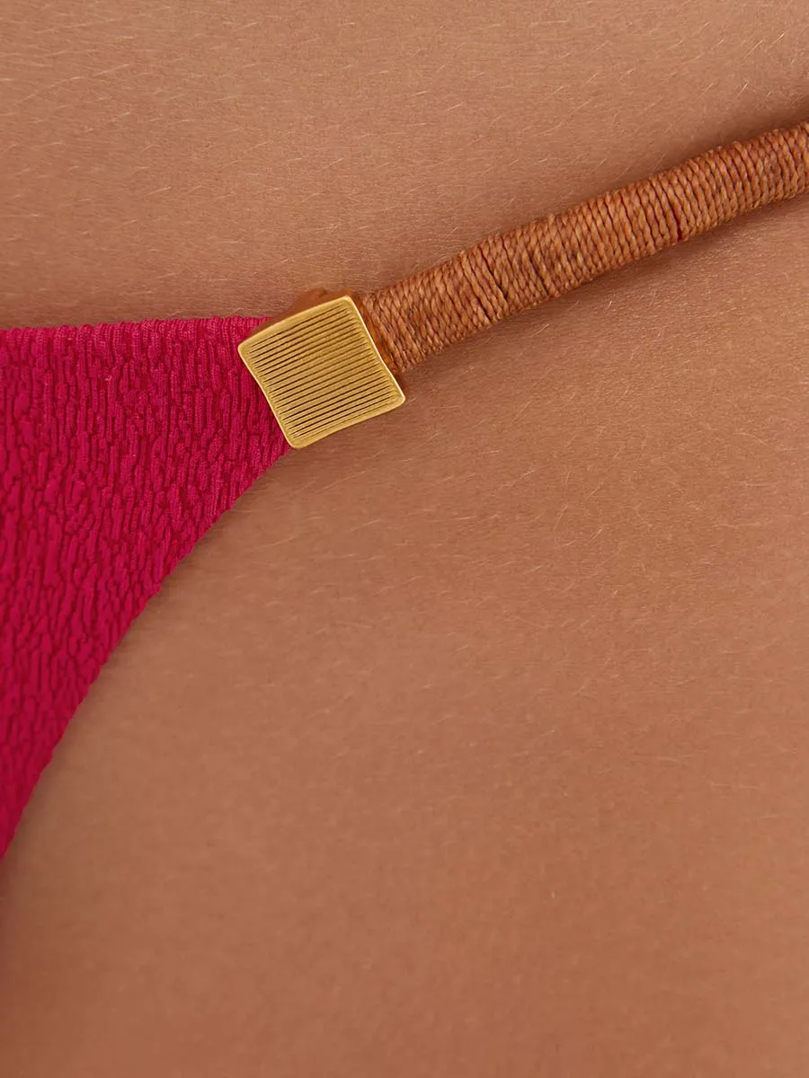 Firenze Aika Detail Full Bottoms In Red