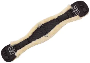 Fleece Lonsdale Girth Black with White