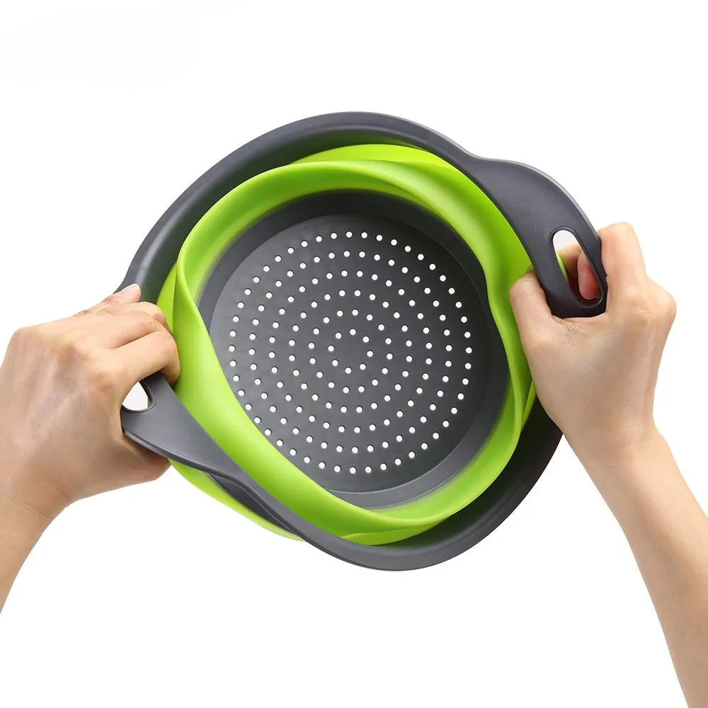 Foldable Fruit and Vegetable Colander Drain Basket