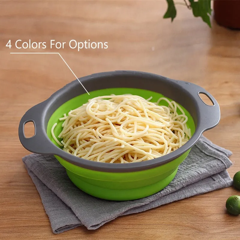 Foldable Fruit and Vegetable Colander Drain Basket