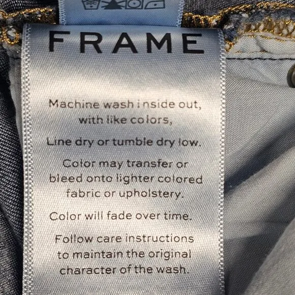 Frame Le High Slit Hem Skinny Jeans Wythe Women's Size 32