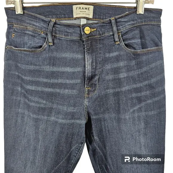 Frame Le High Slit Hem Skinny Jeans Wythe Women's Size 32