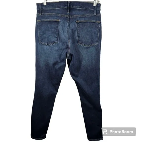 Frame Le High Slit Hem Skinny Jeans Wythe Women's Size 32