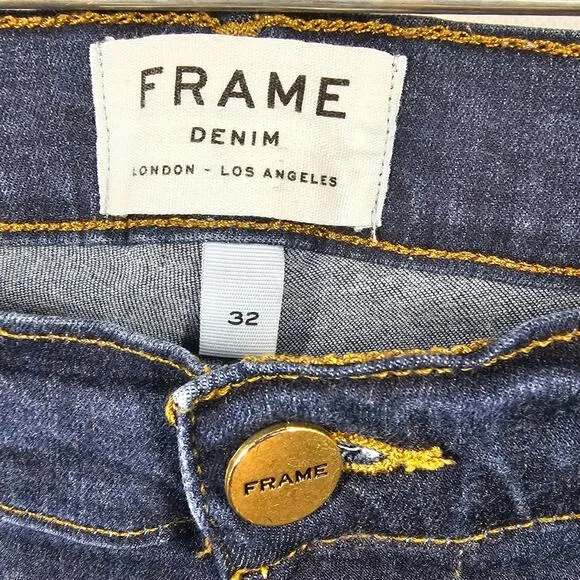 Frame Le High Slit Hem Skinny Jeans Wythe Women's Size 32