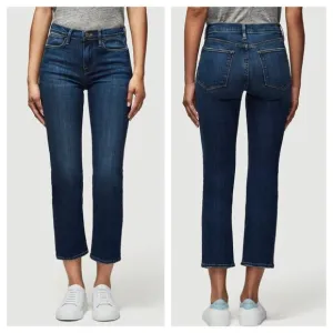 Frame Le High Straight Jeans High Waist in Dublin Dark Wash Blue Women's 26