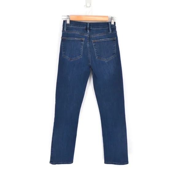 Frame Le High Straight Jeans High Waist in Dublin Dark Wash Blue Women's 26