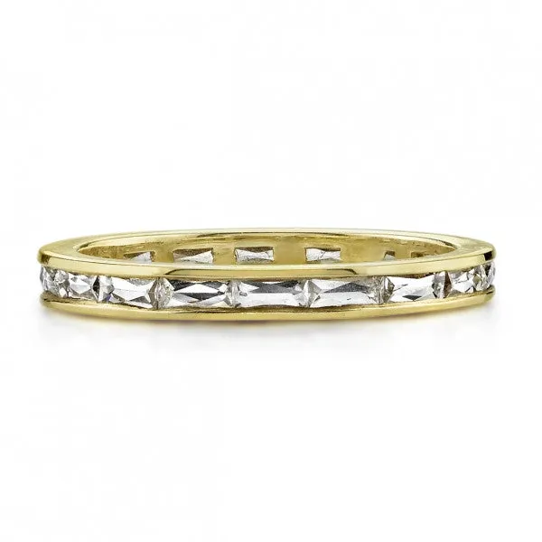 French Cut Diamond Wedding Band