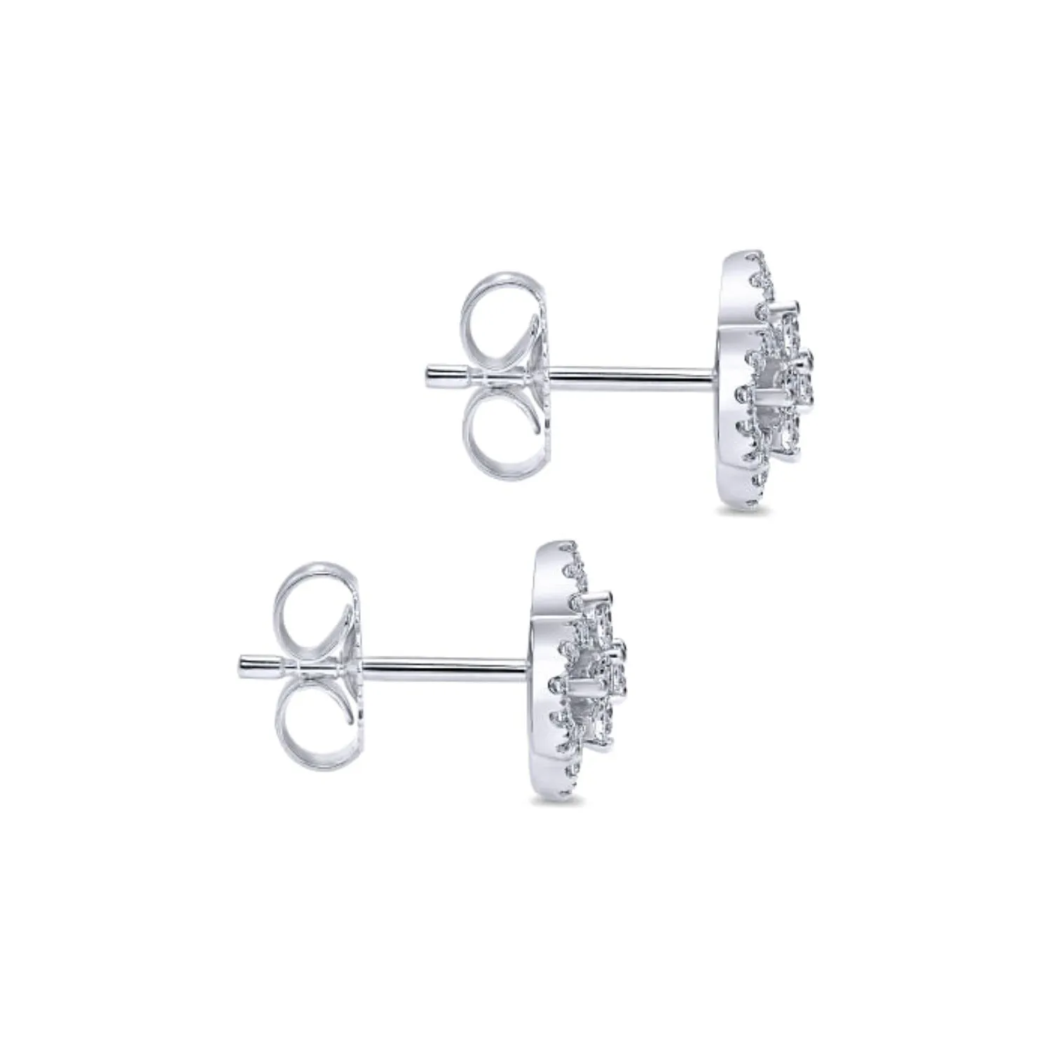 Gabriel & Co. Diamond Pave Clover Earrings