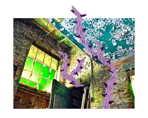 Ghosts In Your Head - Purple Vines Photo Print (S/M/L sizes available)