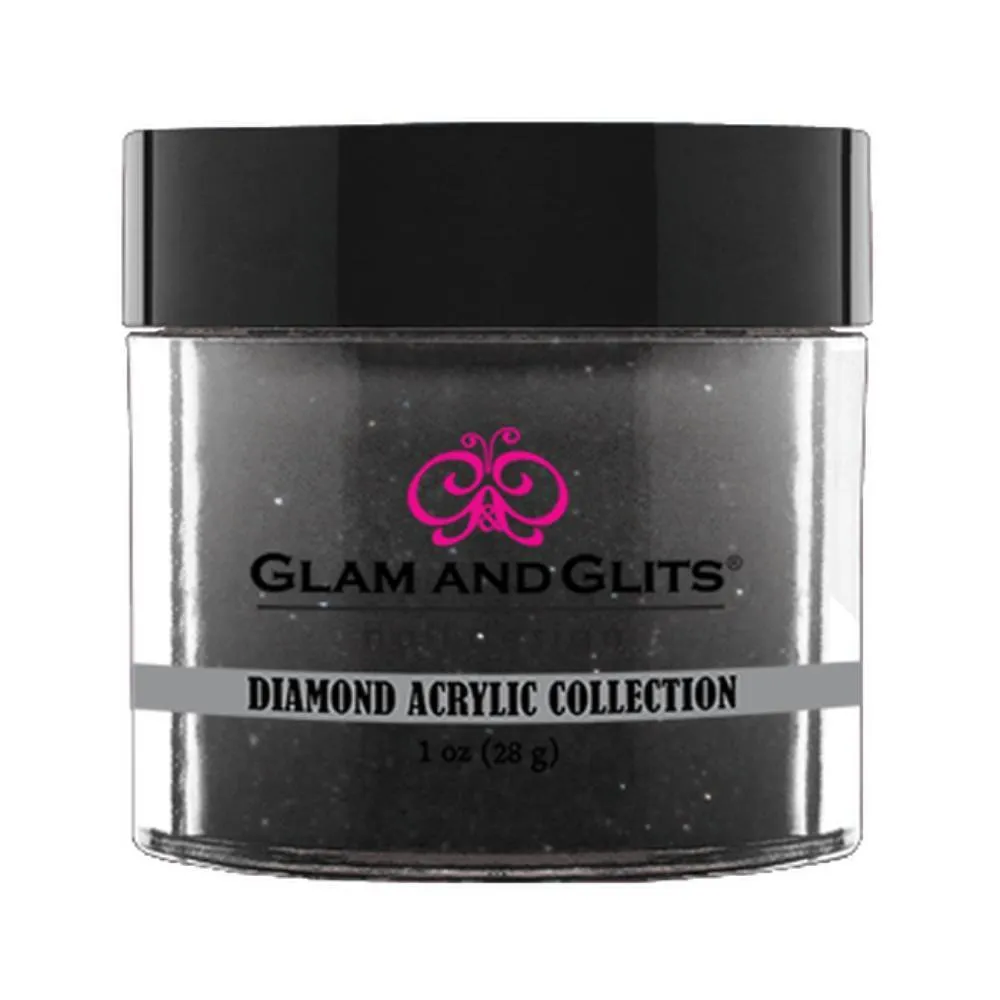GLAM AND GLITS / Acrylic Powder - Black Lace 1oz.