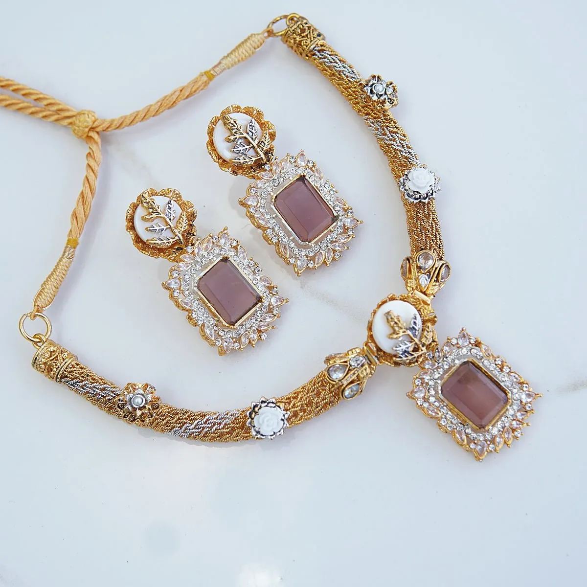 Gold Plated Turkish Necklace Set