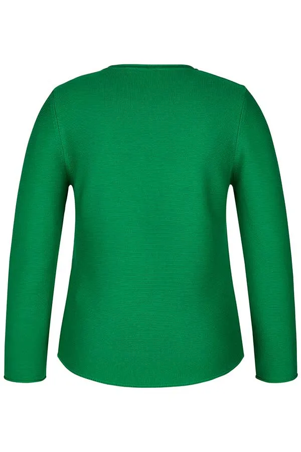 GREEN ZEBRA TONE ON TONE PULLOVER