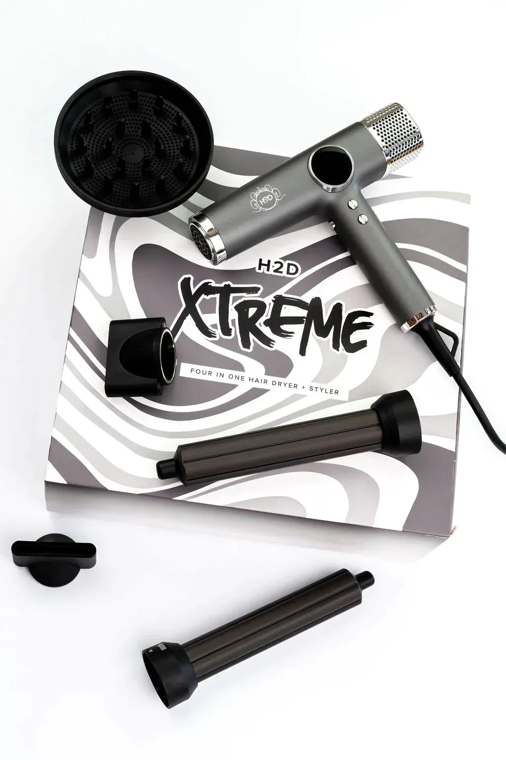 H2D Xtreme 4-in-1 Hair Dryer Space Grey