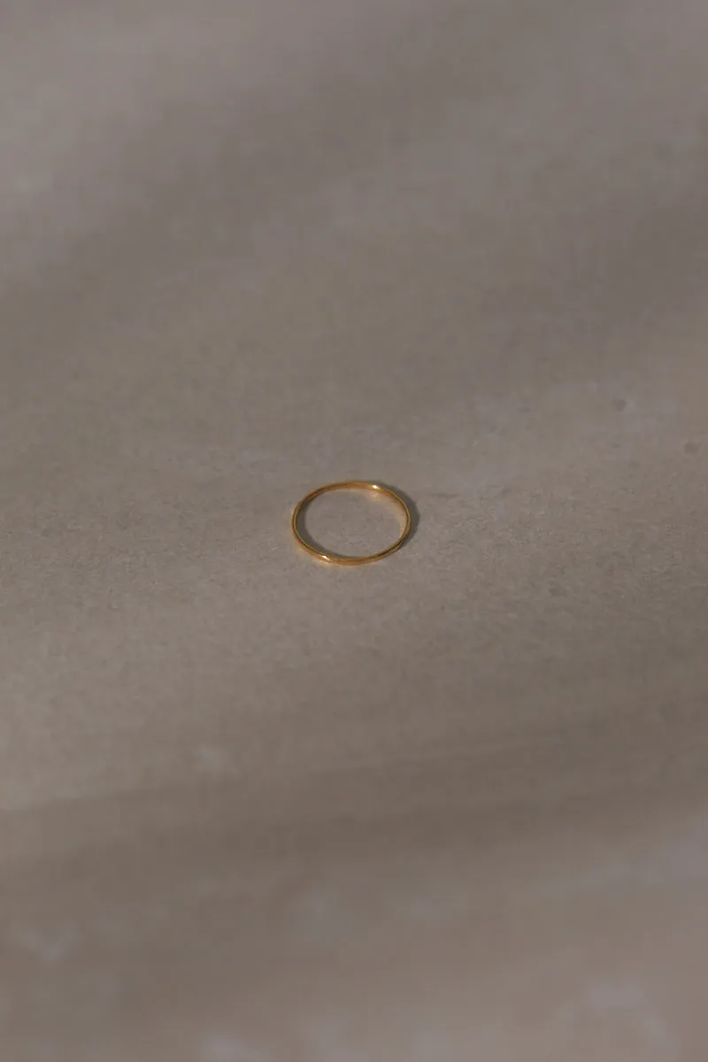 Hammered Ring - Gold Plated