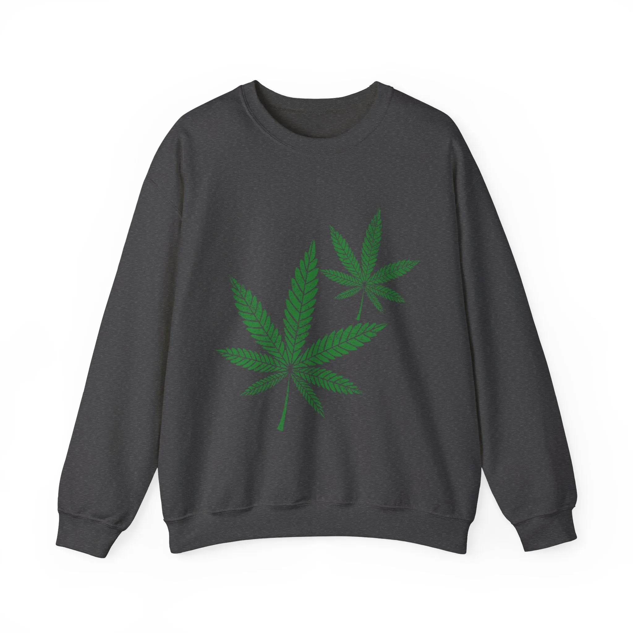 Hemp Leaf Unisex Heavy Blend™ Crewneck Sweatshirt