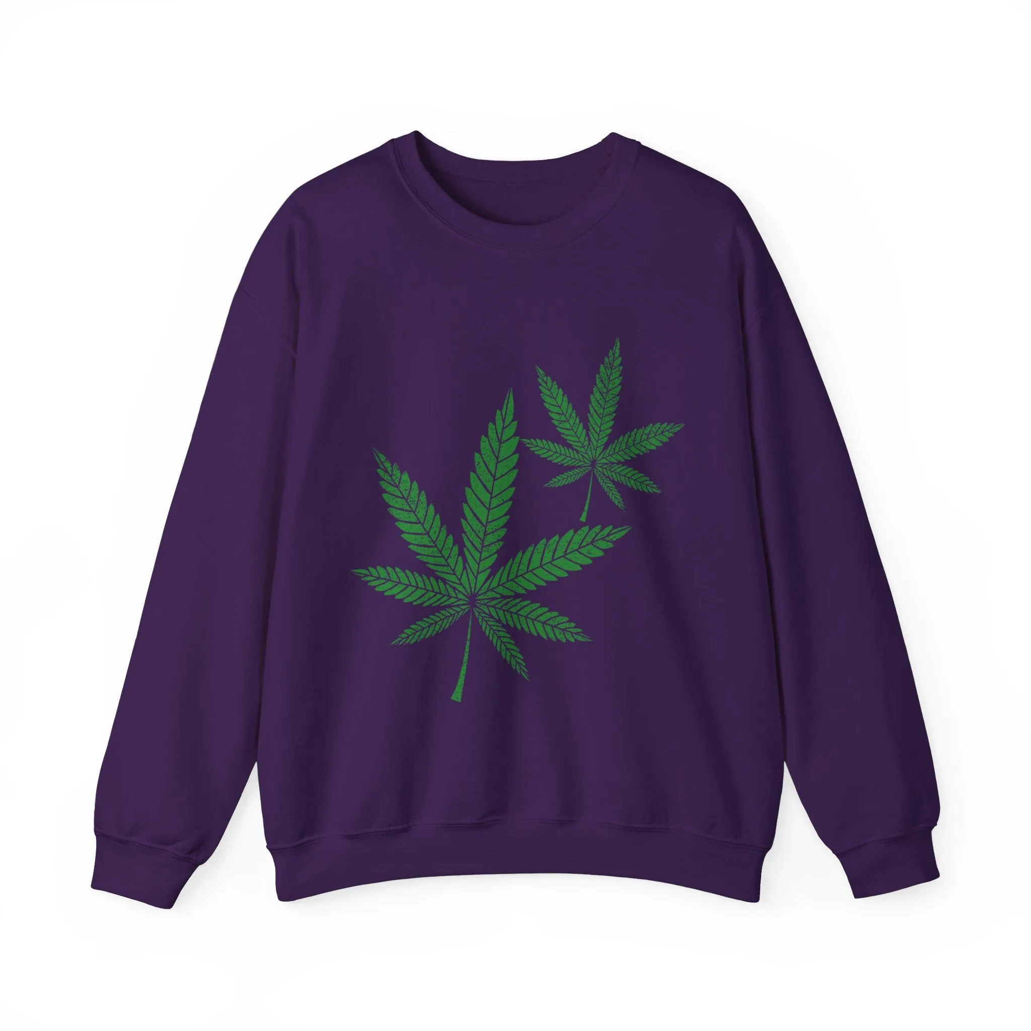 Hemp Leaf Unisex Heavy Blend™ Crewneck Sweatshirt