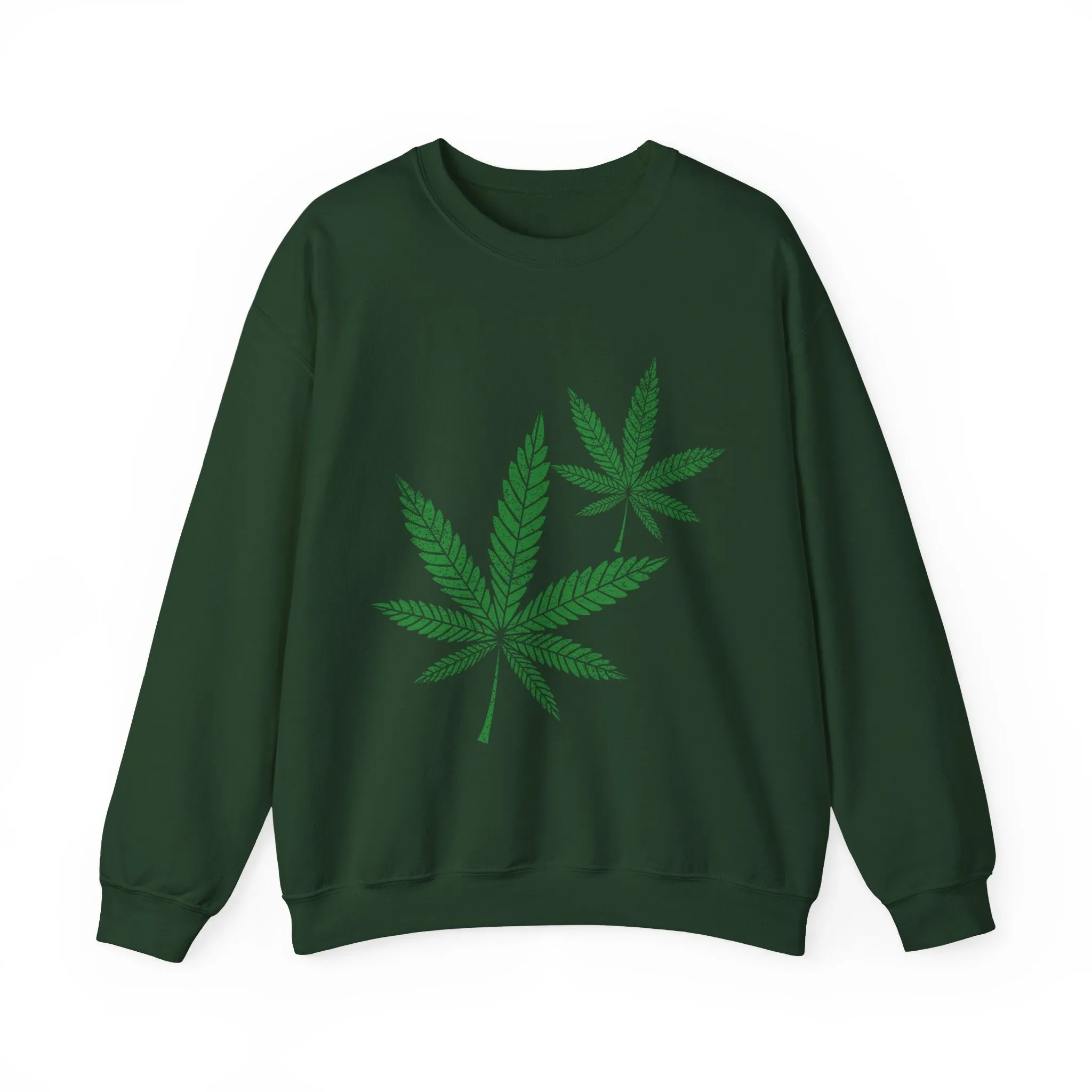 Hemp Leaf Unisex Heavy Blend™ Crewneck Sweatshirt