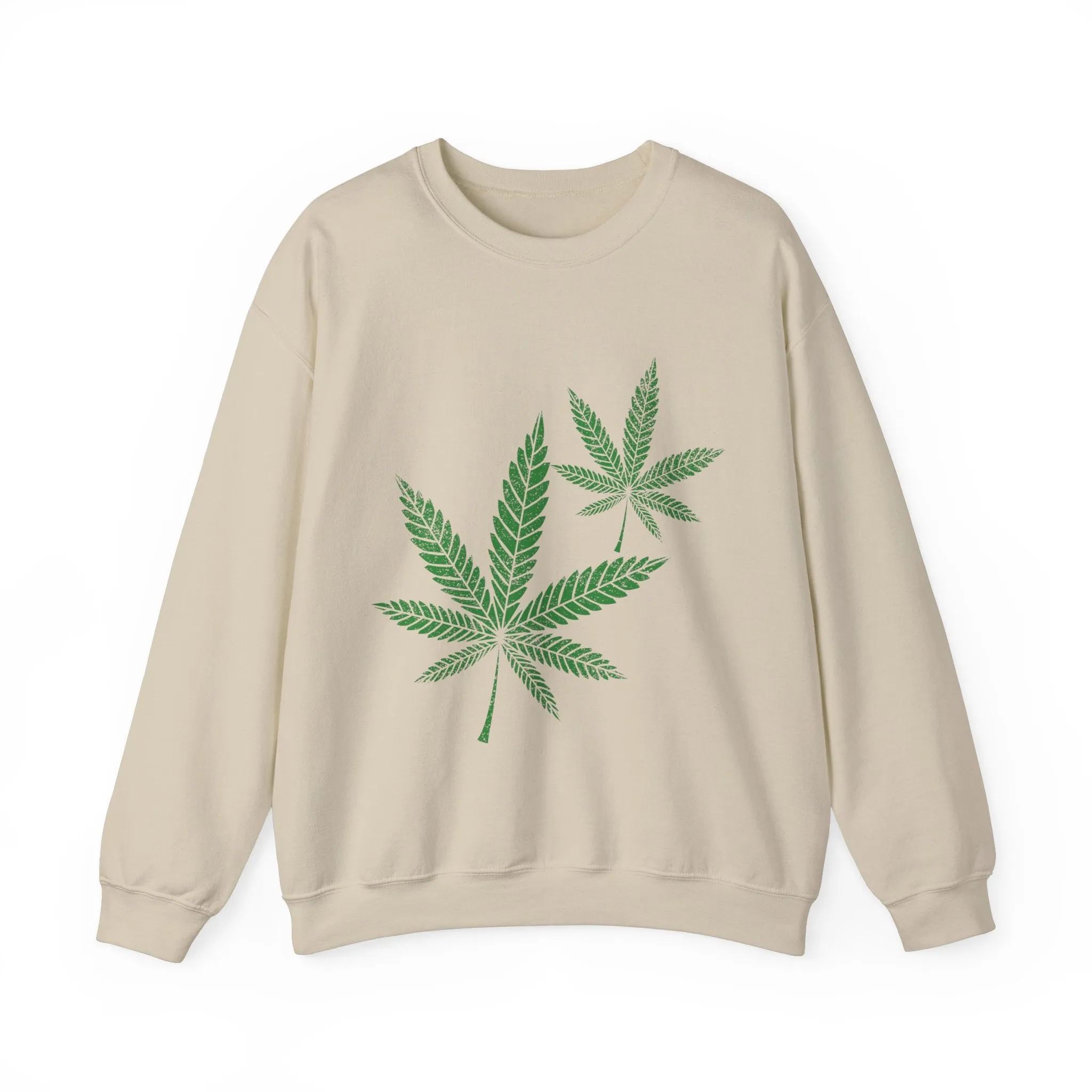 Hemp Leaf Unisex Heavy Blend™ Crewneck Sweatshirt