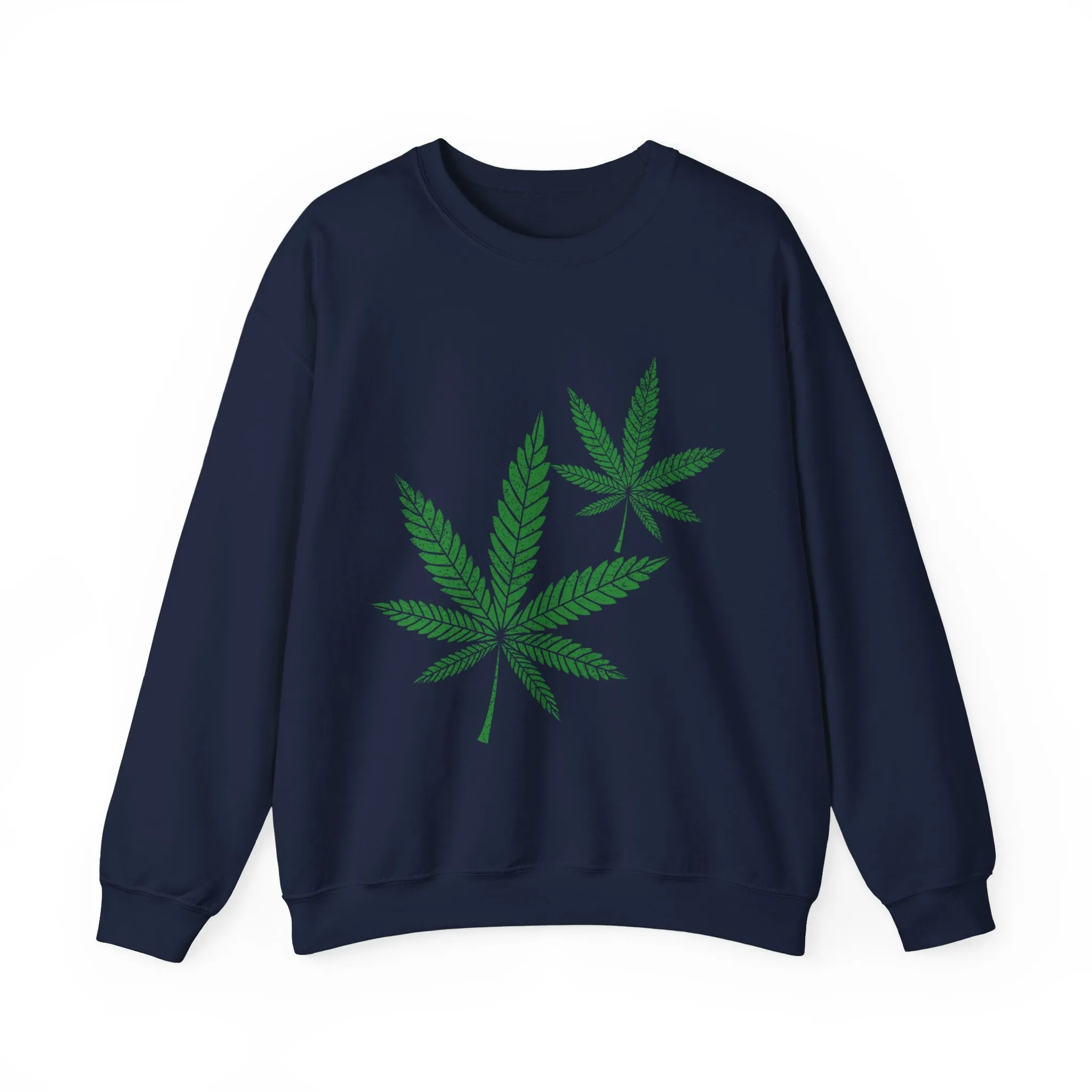 Hemp Leaf Unisex Heavy Blend™ Crewneck Sweatshirt