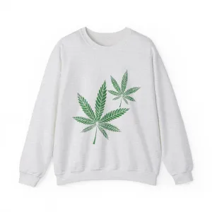 Hemp Leaf Unisex Heavy Blend™ Crewneck Sweatshirt