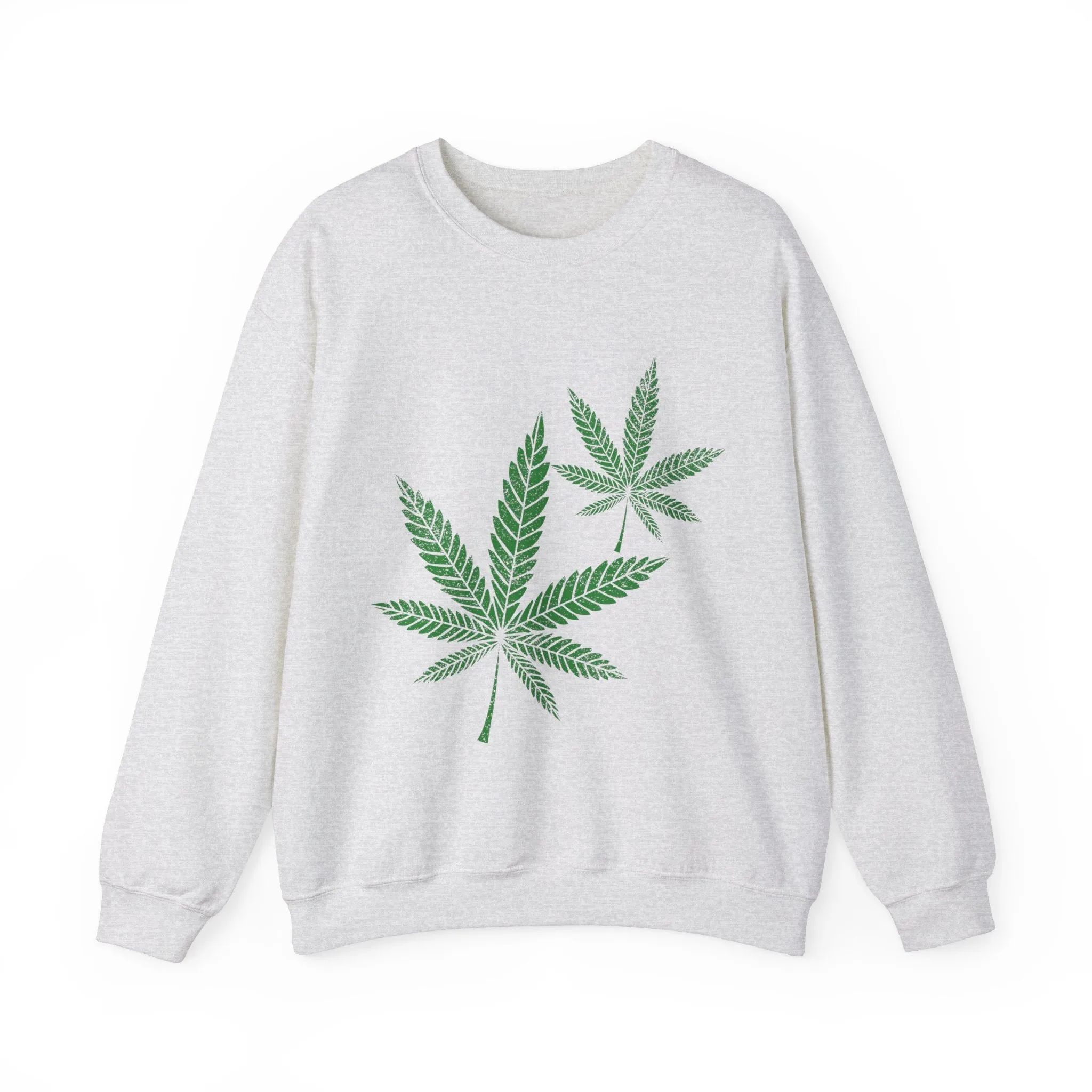 Hemp Leaf Unisex Heavy Blend™ Crewneck Sweatshirt