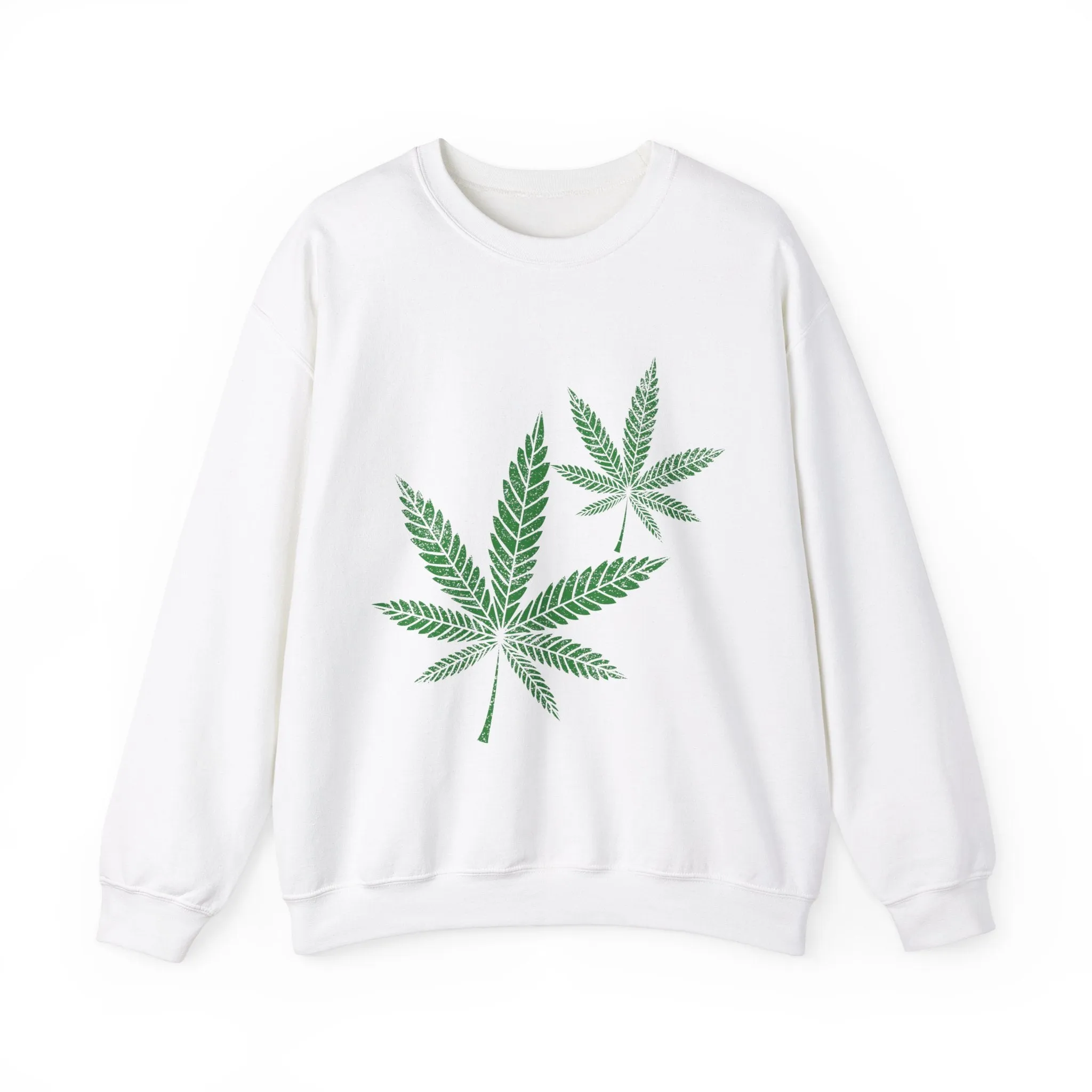 Hemp Leaf Unisex Heavy Blend™ Crewneck Sweatshirt