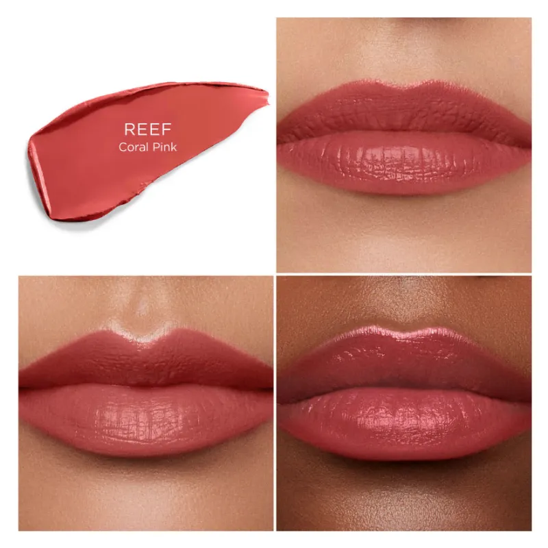 Hourglass Unlocked Satin Creme Lipstick - Reef