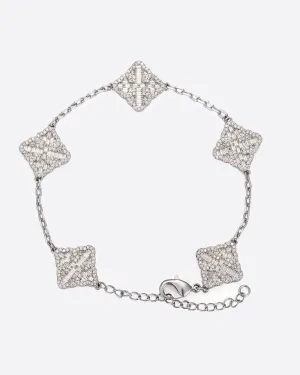 ICED CLOVER BRACELET.