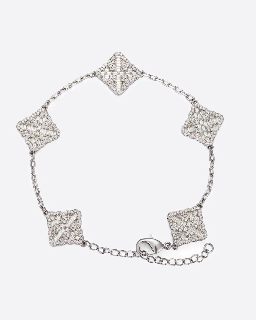 ICED CLOVER BRACELET.