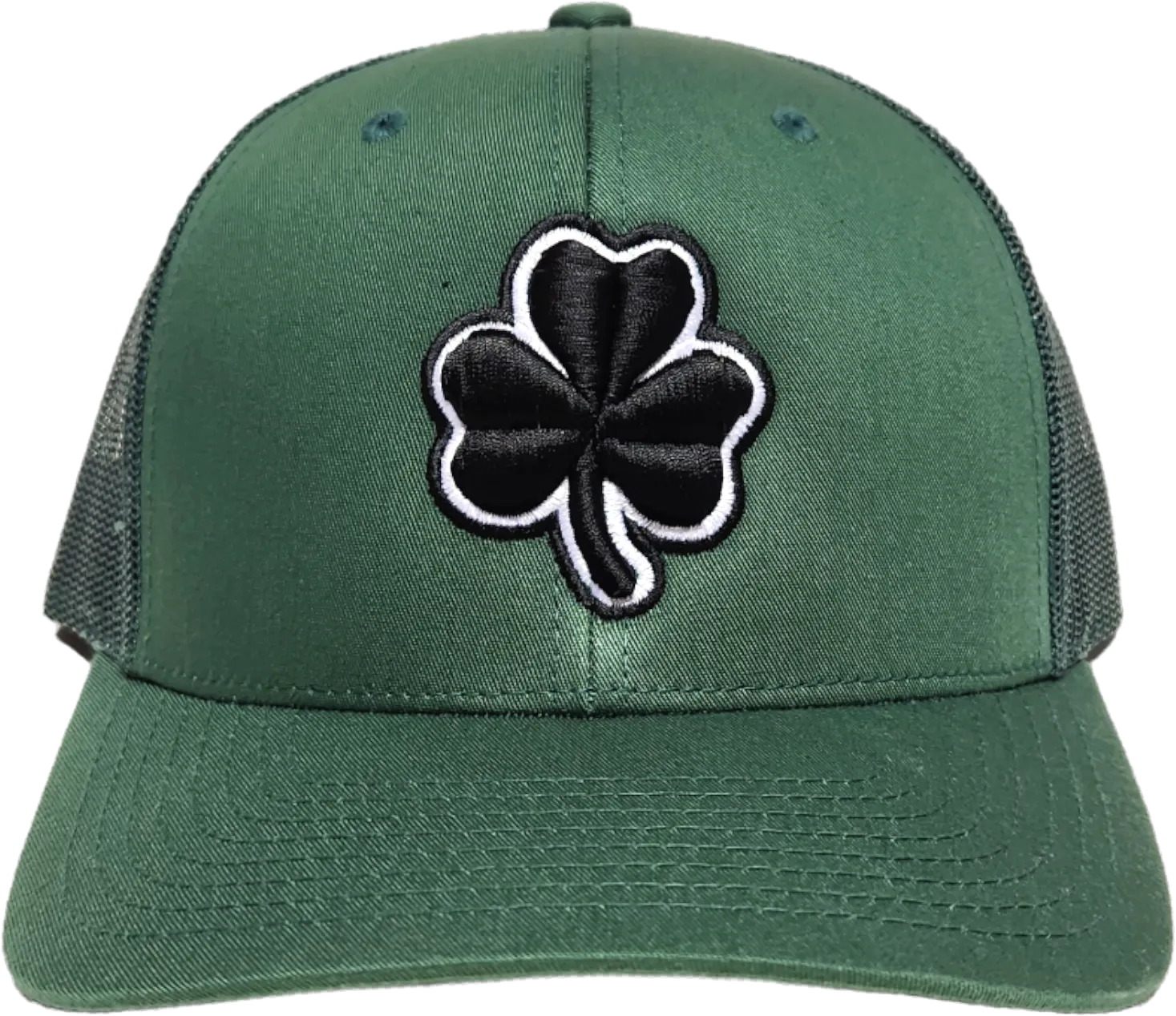 Irish Trucker Cap Essence Clover Evergreen Alt 2