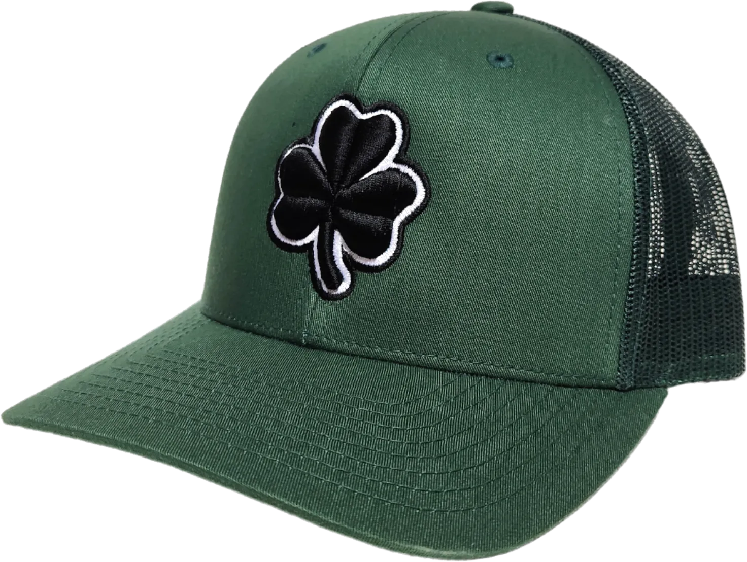 Irish Trucker Cap Essence Clover Evergreen Alt 2