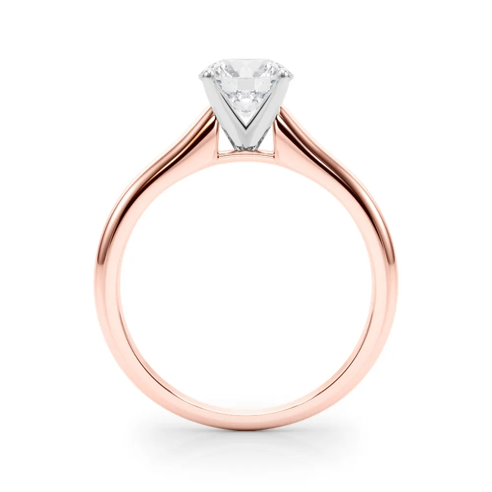 Isabella Round Lab Grown Diamond Solitaire Engagement Ring IGI Certified