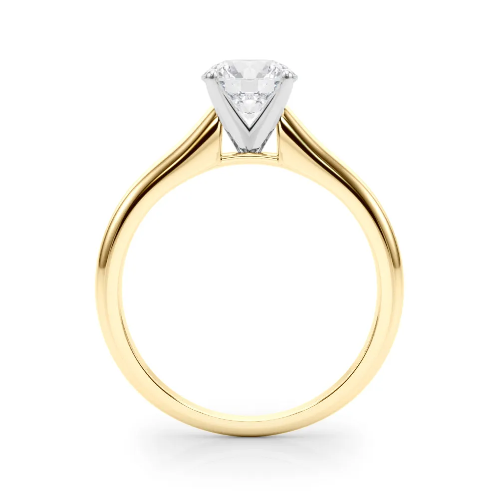 Isabella Round Lab Grown Diamond Solitaire Engagement Ring IGI Certified