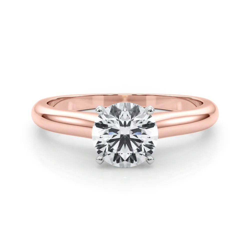 Isabella Round Lab Grown Diamond Solitaire Engagement Ring IGI Certified