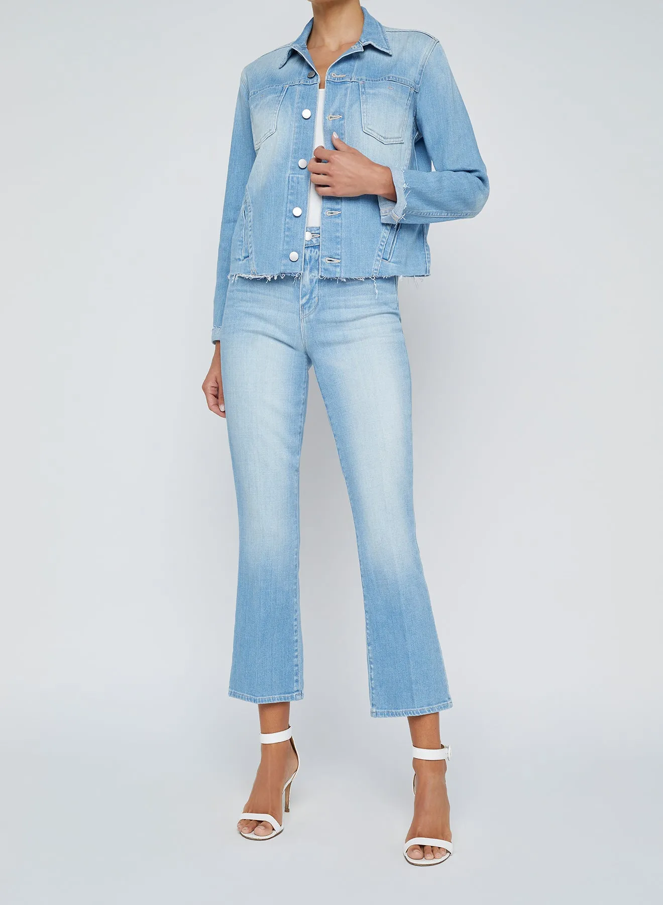 JANELLE SLIM RAW JACKET IN ESSEX