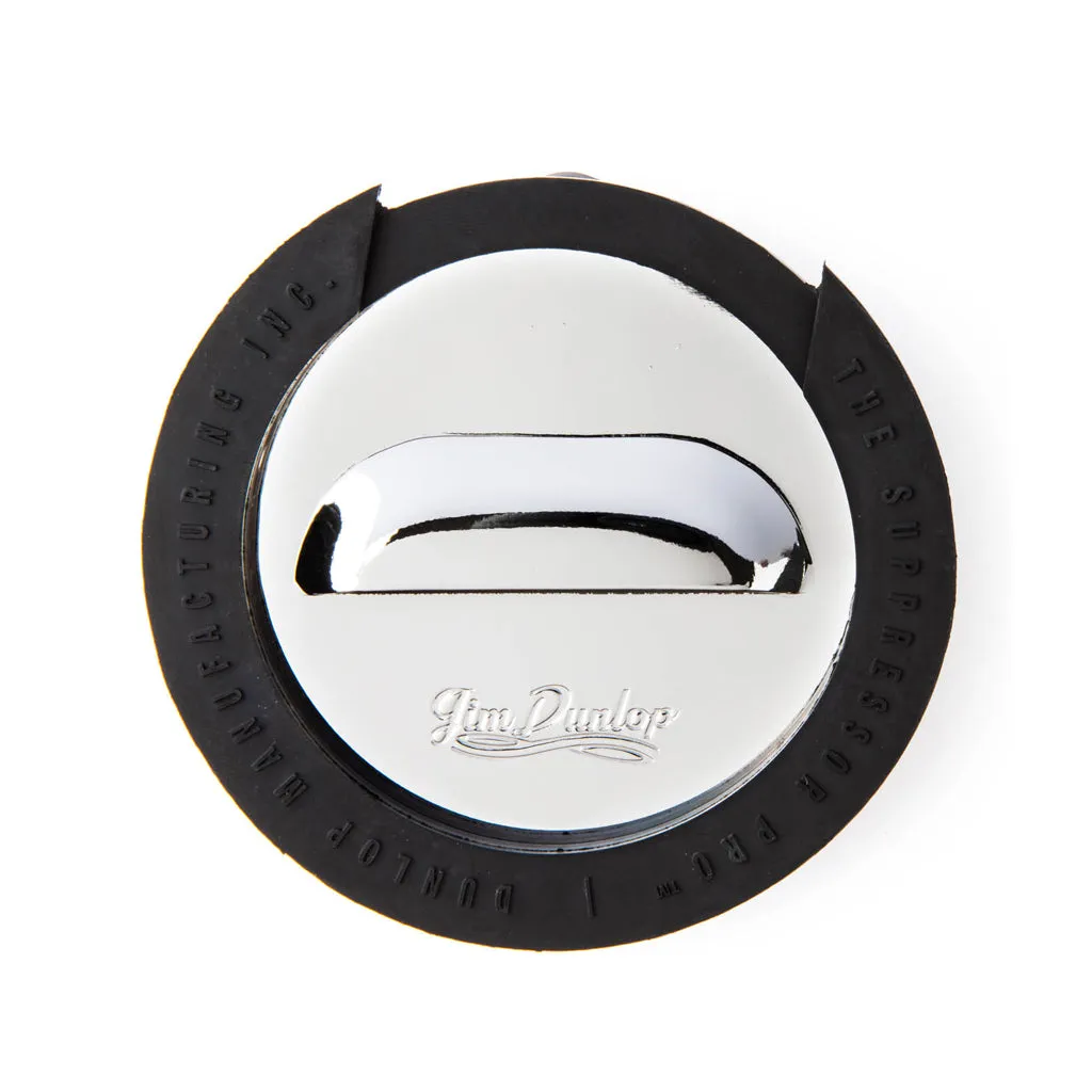 Jim Dunlop DSC311 Suppressor Pro Soundhole Cover, 1 Louvre, Chrome