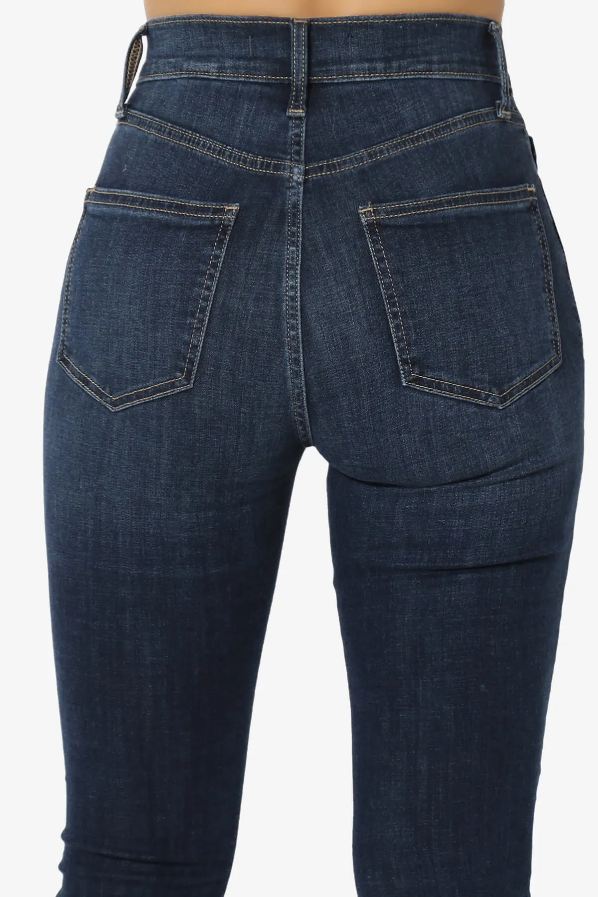Jude High Rise Ankle Skinny Jeans in Bseat