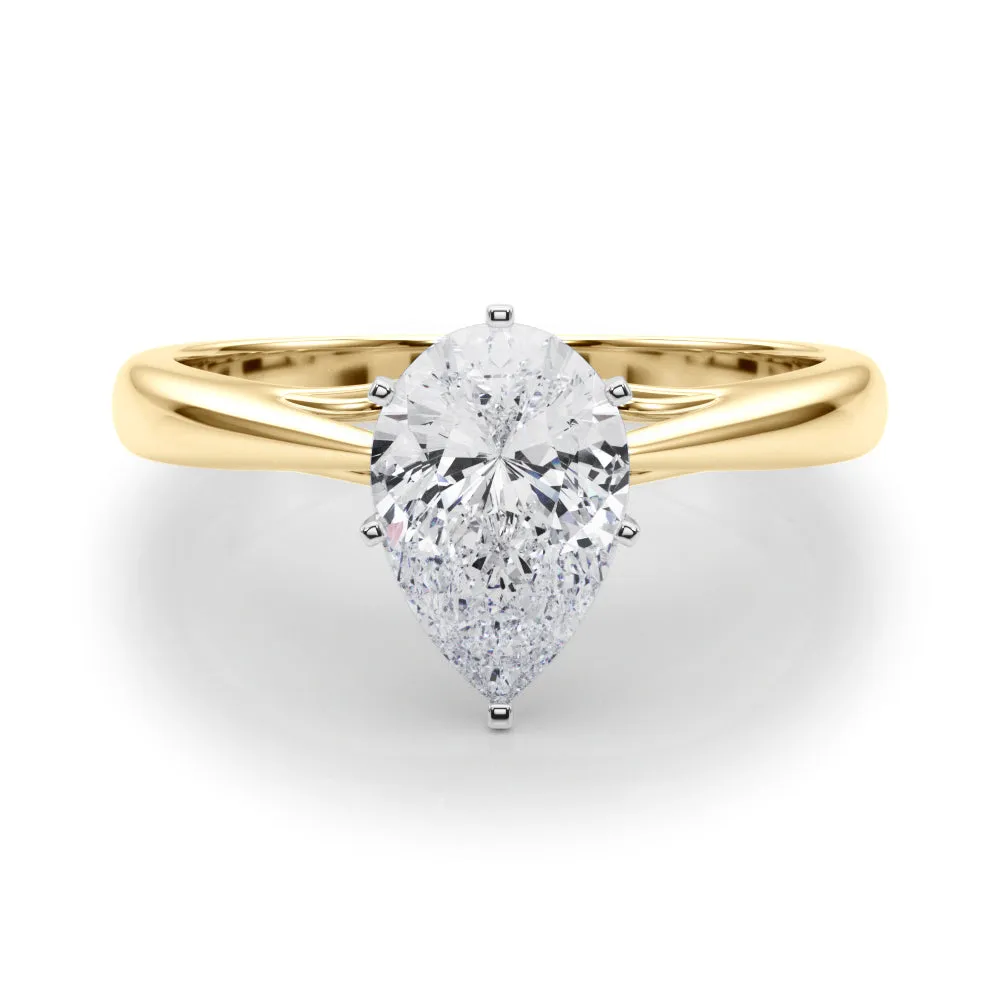 Katerina Pear Lab Grown Diamond Solitaire Engagement Ring IGI Certified