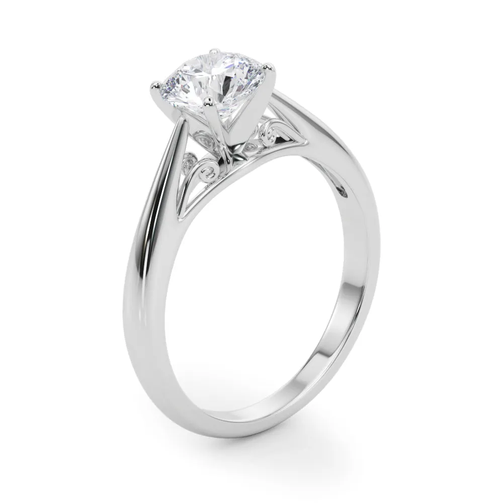 Katerina Round Diamond Solitaire Engagement Ring