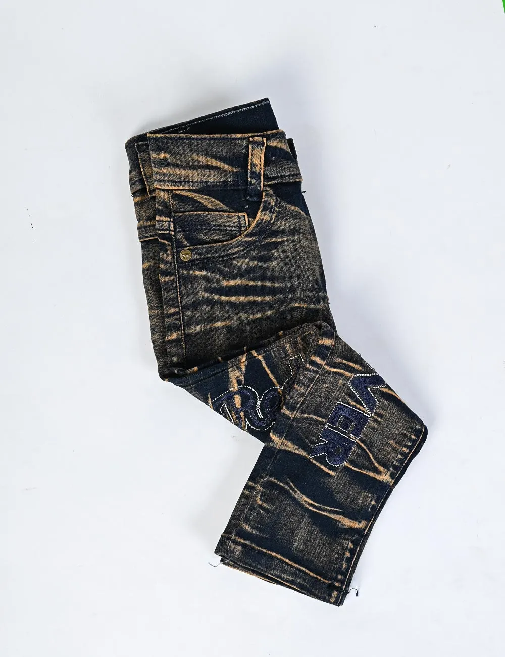 KDJ-03-Brown - Denim Jeans For Kids