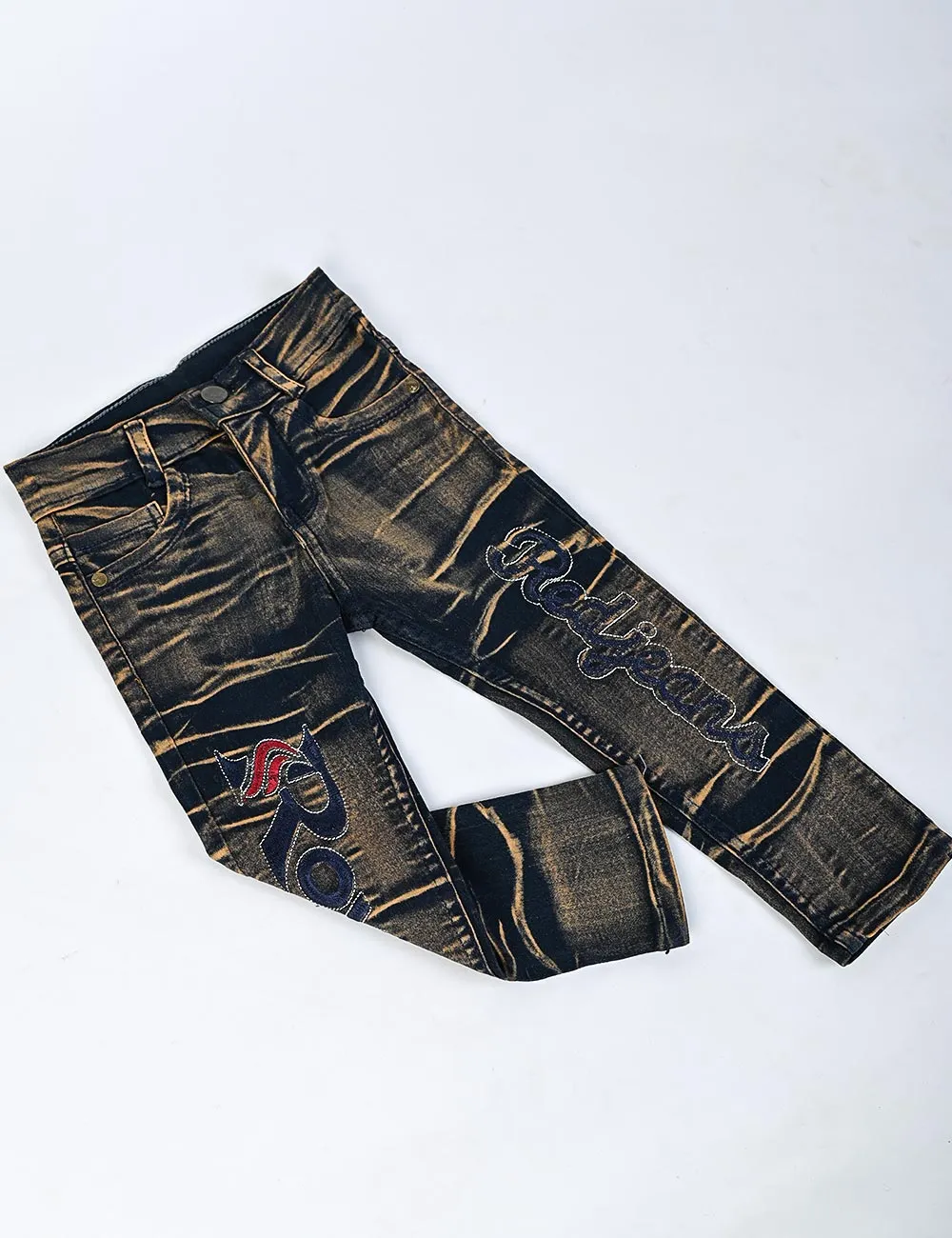 KDJ-03-Brown - Denim Jeans For Kids