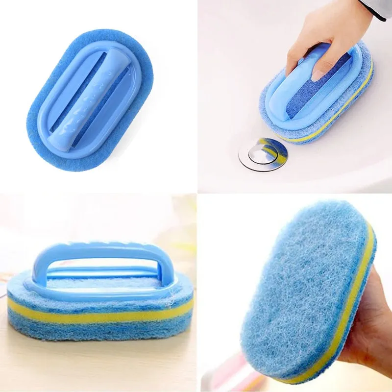 Kitchen Bathroom Cleaning Sponge Brush Tool