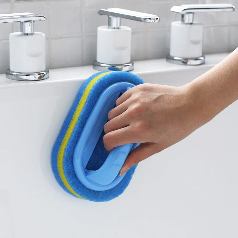 Kitchen Bathroom Cleaning Sponge Brush Tool